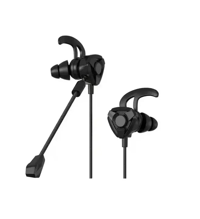 Universal Wired Gaming Earbuds with Mic — In-Ear Gamer Headset for PUBG, PS4, CS:GO, Phone, Tablet & Laptop, 3.5mm Zero-Lag Audio (Lightweight, Plug & Play)