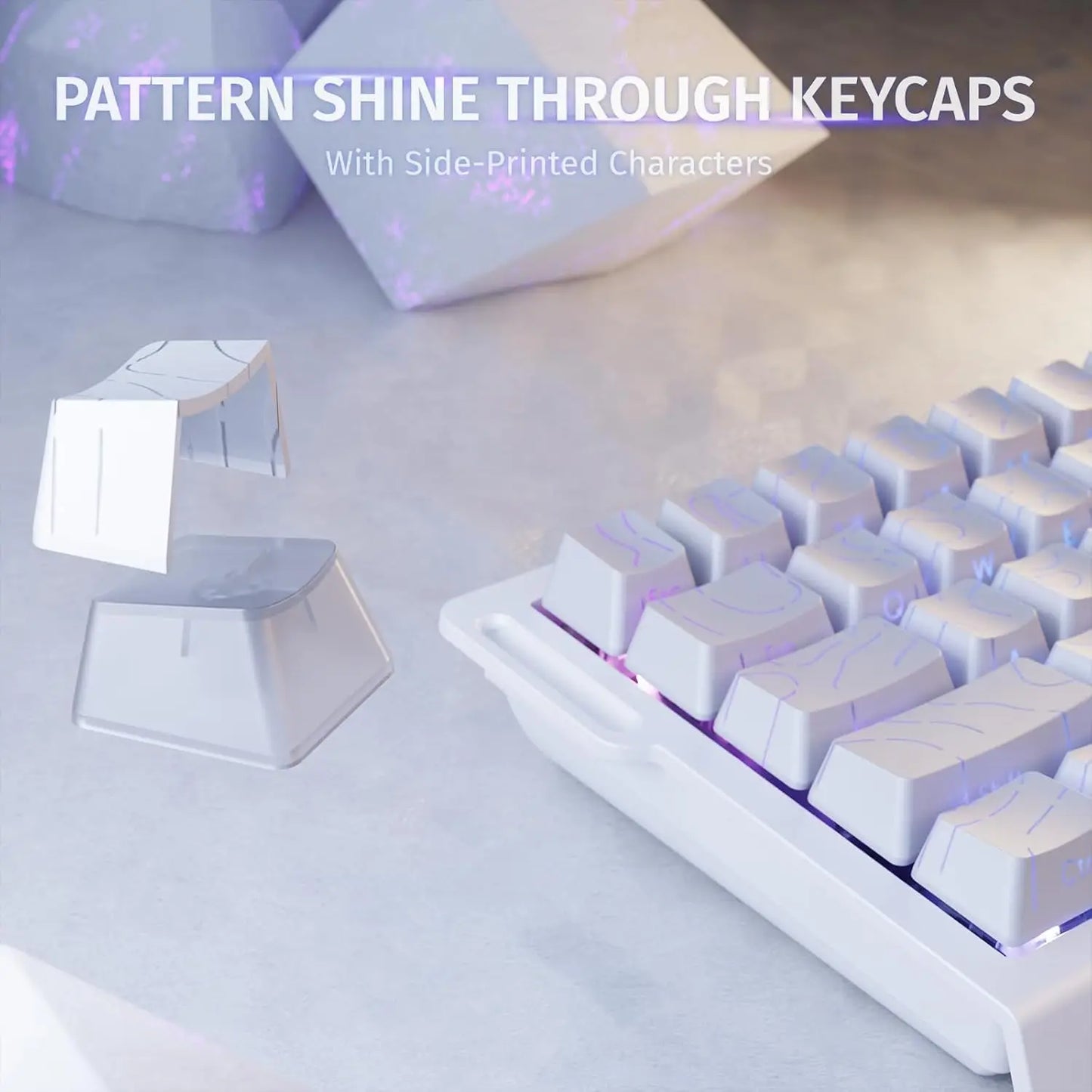 ATTACK SHARK X68 HE Rapid Trigger Gaming Keyboard — Hall Effect Magnetic Switches, Adjustable Actuation, 8000Hz Polling, Hot-Swap 68-Key Wired Mechanical Keyboard