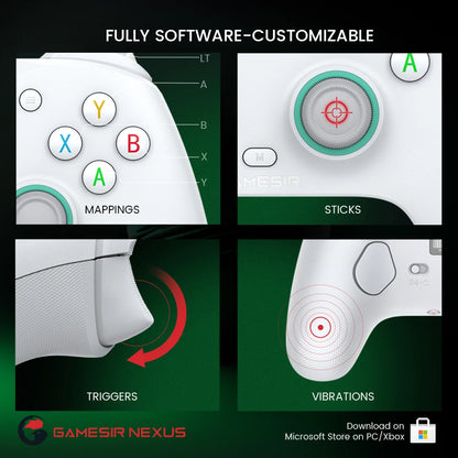 GameSir G7 SE Wired Xbox Controller — Hall Effect Anti-Drift Joysticks & Triggers, 2 Back Buttons, Swappable Faceplate for Xbox Series X|S, Xbox One, PC & Steam (3m USB-C)