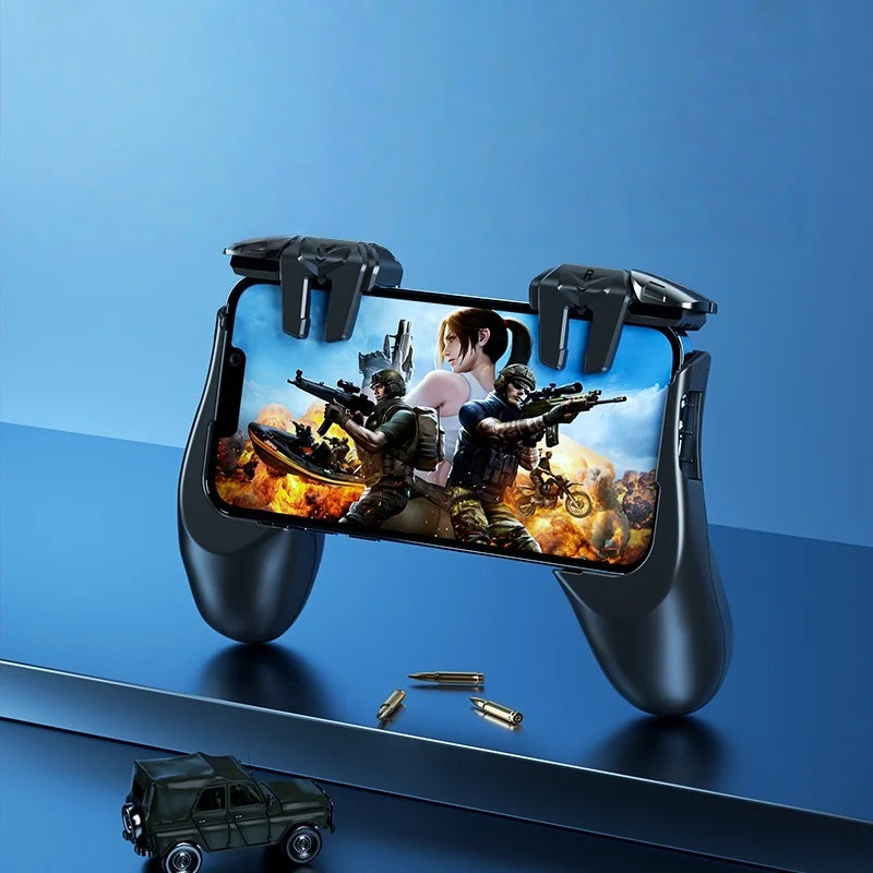 G21 Mobile Game Trigger — Ergonomic Retractable Gamepad with Mechanical Buttons, L1R1 Aim & Fire Controller for PUBG, Call of Duty, Phone Gaming (No Battery Needed)