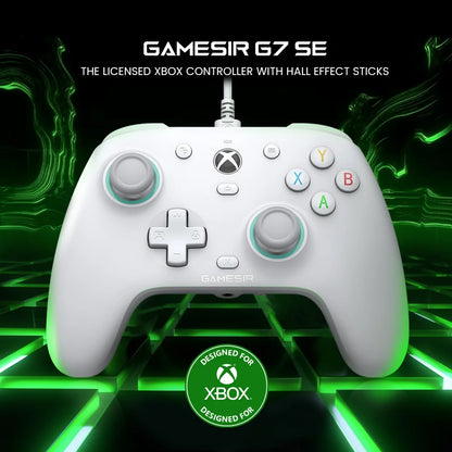 GameSir G7 SE Wired Xbox Controller — Hall Effect Anti-Drift Joysticks & Triggers, 2 Back Buttons, Swappable Faceplate for Xbox Series X|S, Xbox One, PC & Steam (3m USB-C)