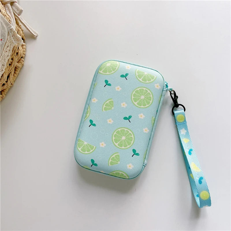 Protective Carrying Case for R36S, RG35XX H, R36 Ultra, K36 & Miyoo Mini Plus — Cute Cartoon Travel Storage Bag with Lanyard for Handheld Game Consoles & Accessories