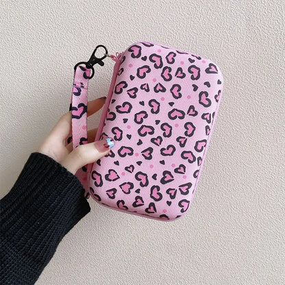 Protective Carrying Case for R36S, RG35XX H, R36 Ultra, K36 & Miyoo Mini Plus — Cute Cartoon Travel Storage Bag with Lanyard for Handheld Game Consoles & Accessories