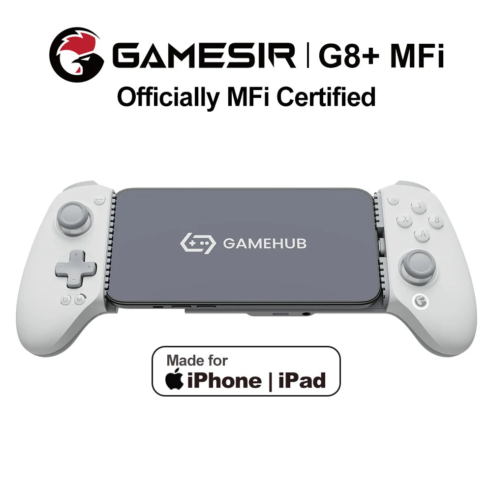 GameSir G8 Plus Bluetooth Mobile Gaming Controller — Hall Effect Joysticks & Triggers for Android, iOS, Tablet & PC, Wireless Gamepad with Software Customization (Anti-Drift)