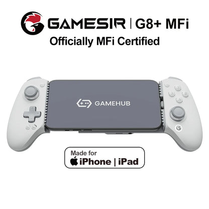GameSir G8 Plus Bluetooth Mobile Gaming Controller — Hall Effect Joysticks & Triggers for Android, iOS, Tablet & PC, Wireless Gamepad with Software Customization (Anti-Drift)