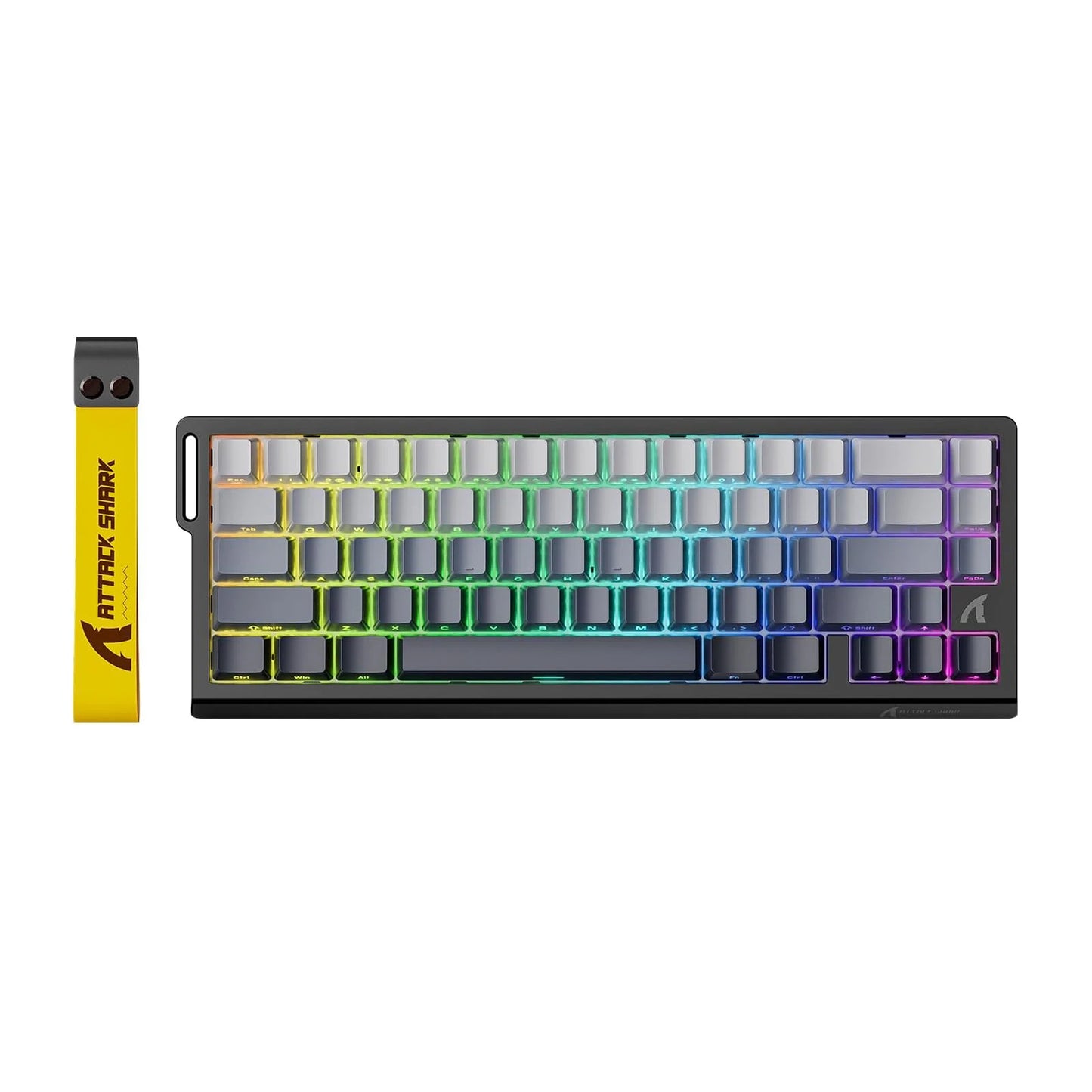 ATTACK SHARK X68 HE Rapid Trigger Gaming Keyboard — Hall Effect Magnetic Switches, Adjustable Actuation, 8000Hz Polling, Hot-Swap 68-Key Wired Mechanical Keyboard