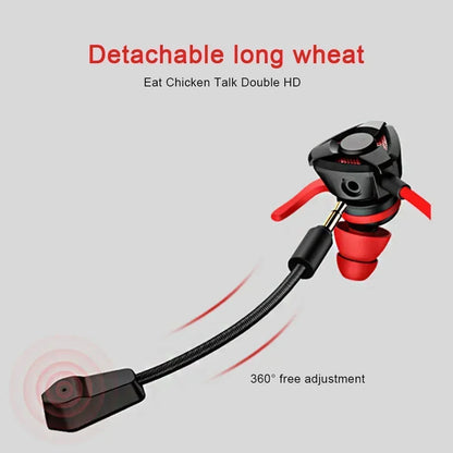 Universal Wired Gaming Earbuds with Mic — In-Ear Gamer Headset for PUBG, PS4, CS:GO, Phone, Tablet & Laptop, 3.5mm Zero-Lag Audio (Lightweight, Plug & Play)