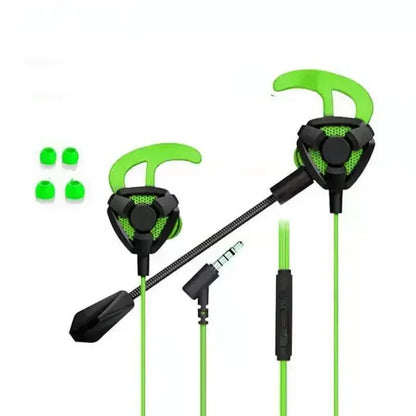 Universal Wired Gaming Earbuds with Mic — In-Ear Gamer Headset for PUBG, PS4, CS:GO, Phone, Tablet & Laptop, 3.5mm Zero-Lag Audio (Lightweight, Plug & Play)