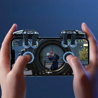 G21 Mobile Game Trigger — Ergonomic Retractable Gamepad with Mechanical Buttons, L1R1 Aim & Fire Controller for PUBG, Call of Duty, Phone Gaming (No Battery Needed)