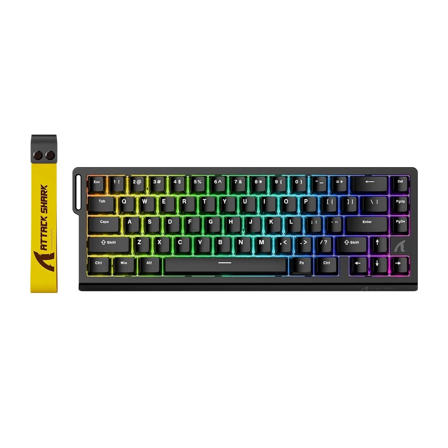 ATTACK SHARK X68 HE Rapid Trigger Gaming Keyboard — Hall Effect Magnetic Switches, Adjustable Actuation, 8000Hz Polling, Hot-Swap 68-Key Wired Mechanical Keyboard